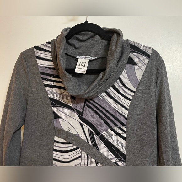 Dress with cowl neck & drawstring - Picture 3 of 6